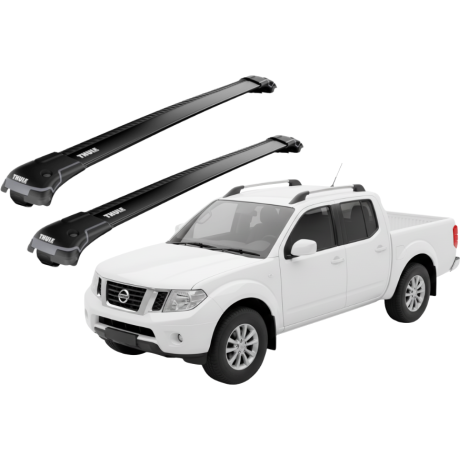 Barras THULE EDGE para camioneta NISSAN Navara (D40) 2005 a 2015 negro