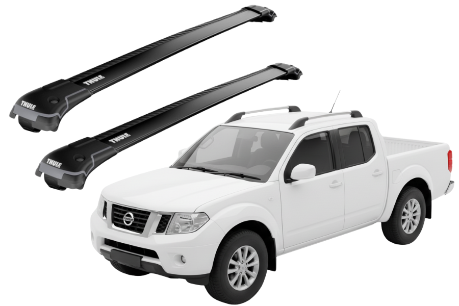 Barras THULE EDGE para camioneta NISSAN Navara (D40) 2005 a 2015 negro