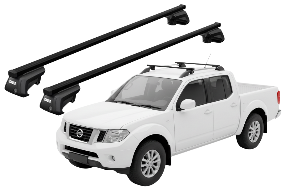 Barras THULE EVO SquareBar para camioneta NISSAN Navara (D40) 2005 a 2015