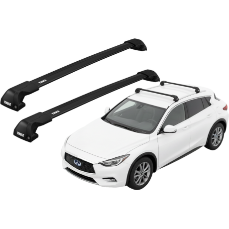 Barras THULE EDGE Flush para autos INFINITI QX30 desde 2016 - 2019 negro