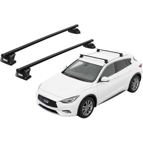 Barras THULE EVO SquareBar para autos INFINITI QX30 desde 2016 - 2019