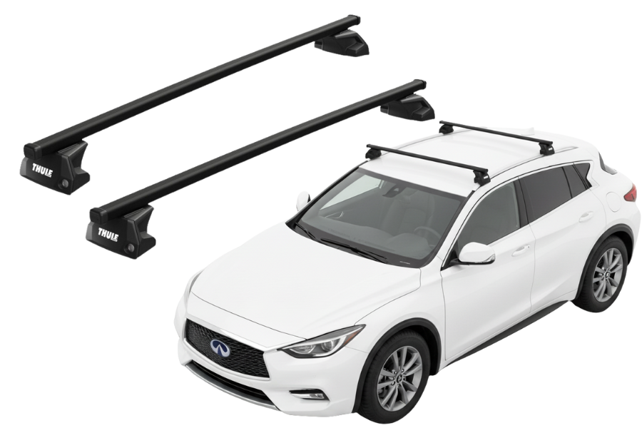 Barras THULE EVO SquareBar para autos INFINITI QX30 desde 2016 - 2019