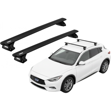 Barras THULE EVO WingBar para autos INFINITI QX30 desde 2016 - 2019 negro