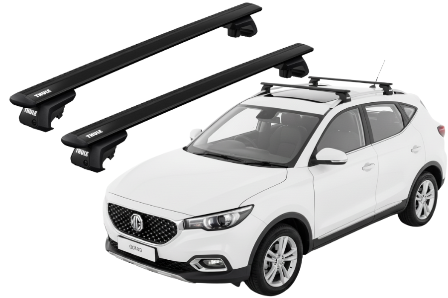 Barras THULE EVO WingBar para autos MG ZS desde 2018 - 2024 negro