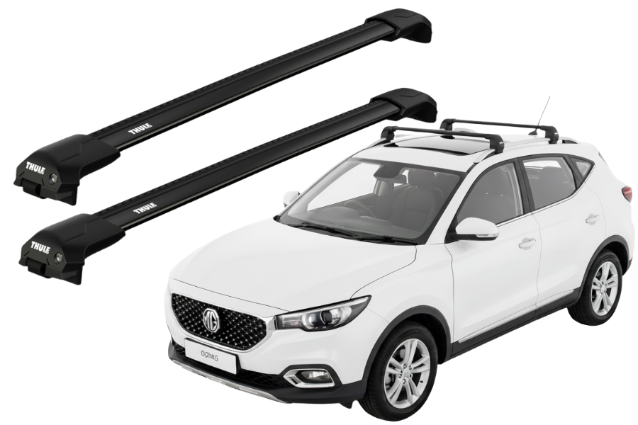 Barras THULE EDGE Flush para autos MG ZS desde 2018 - 2024 negro