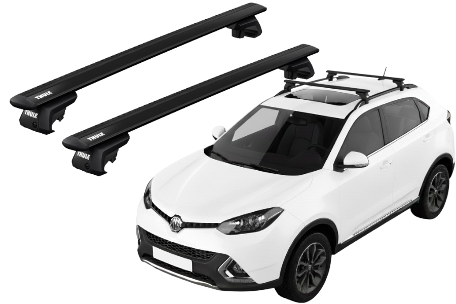 Barras THULE EVO WingBar para autos MG GS desde 2015 - 2019 negro