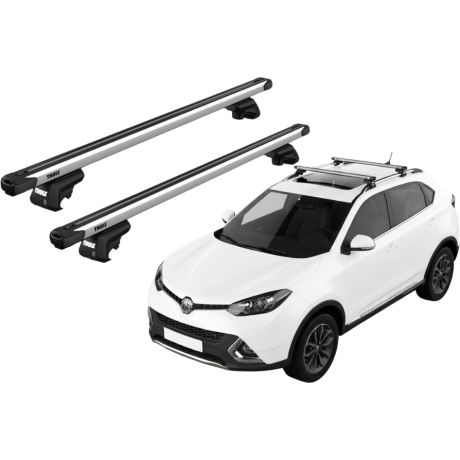 Barras de techo THULE para vehículo marca MG GS con Rieles Elevados, para años desde 2015 - 2019