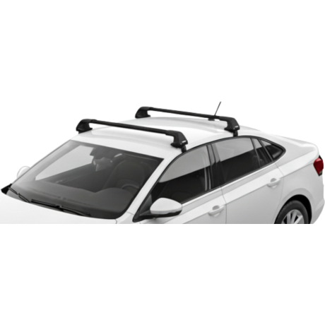 Barras THULE EDGE Flush para autos VOLKSWAGEN Virtus desde 2018 negro