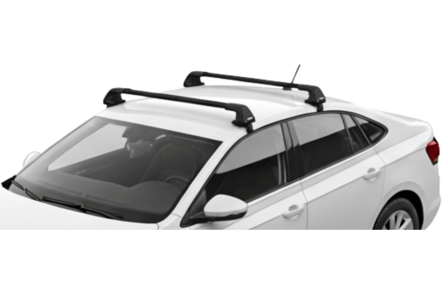 Barras THULE EDGE Flush para autos VOLKSWAGEN Virtus desde 2018 negro