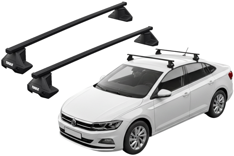 Barras THULE EVO SquareBar para autos VOLKSWAGEN Virtus desde 2018