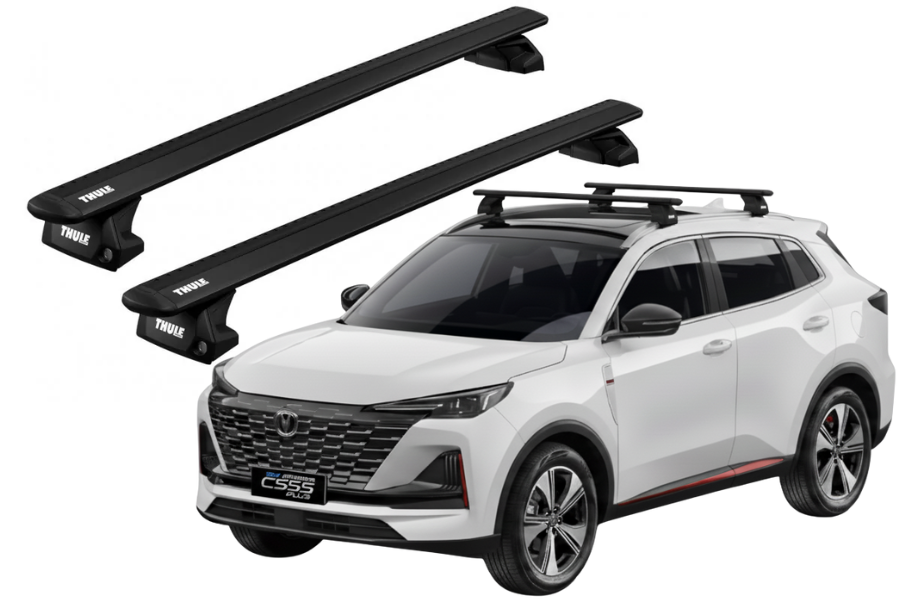 Barras THULE EVO WingBar para autos CHANGAN CS55 desde 2019 negro