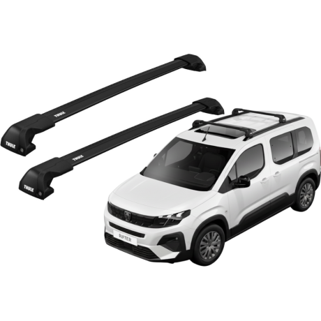 Barras Thule PEUGEOT Rifter 19- RA / EDGE Flush BLACK