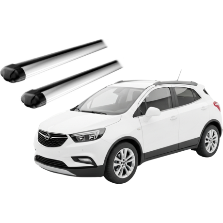 Barras THULE EVO AeroBar para autos OPEL Mokka X 2016 a 2020 negro