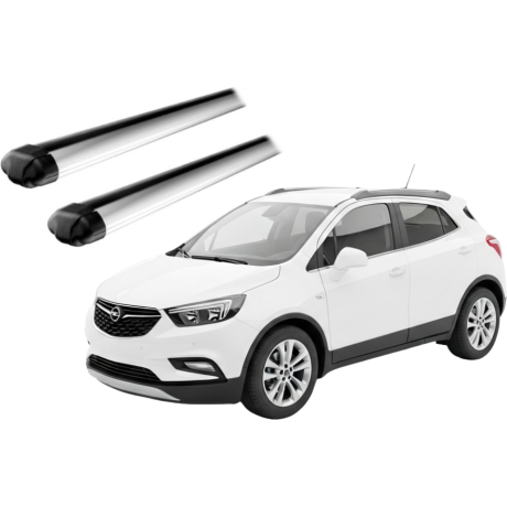 Barras THULE EVO AeroBar para autos OPEL Mokka 2013 a 2020 negro