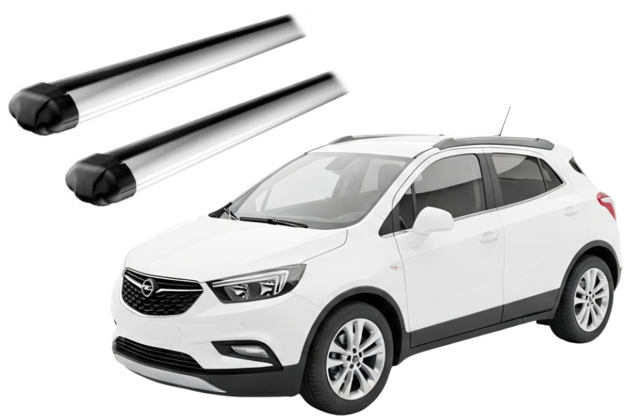 Barras THULE EVO AeroBar para autos OPEL Mokka 2013 a 2020 negro