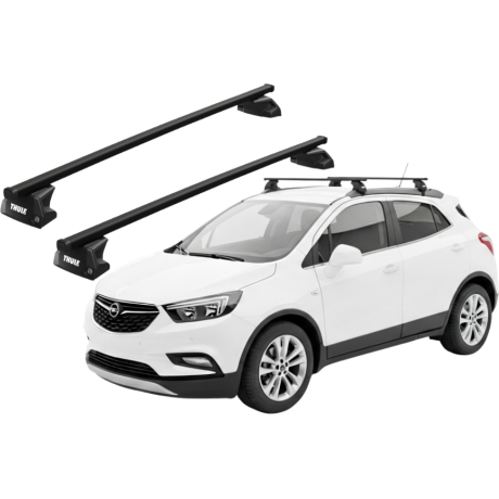 Barras THULE EVO SquareBar para autos OPEL Mokka 2013 a 2020