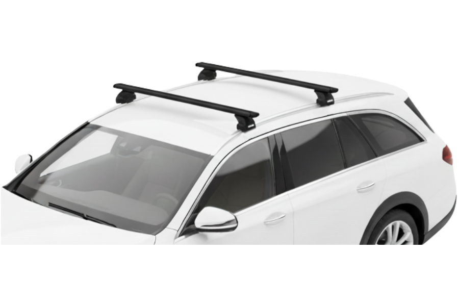 Barras THULE EVO WingBar para autos MERCEDES BENZ E-Class (S213) All-Terrain desde 2016 - 2023 negro