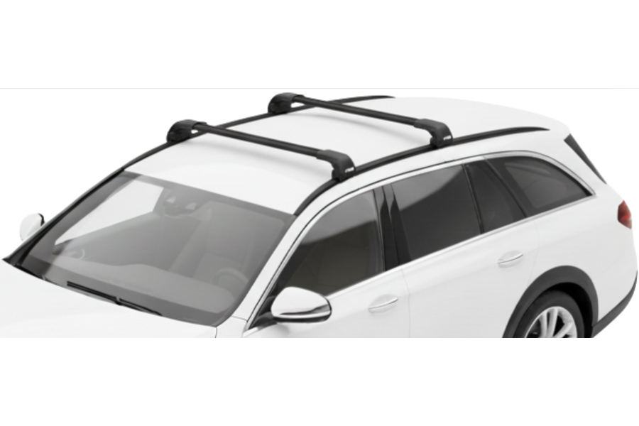 Barras THULE EDGE Flush para autos MERCEDES BENZ E-Class (S213) All-Terrain desde 2016 - 2023 negro