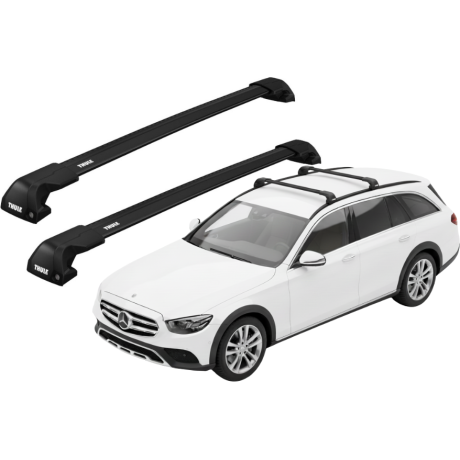 Barras THULE EDGE Flush para autos MERCEDES BENZ E-Class (S213) All-Terrain desde 2016 - 2023 negro