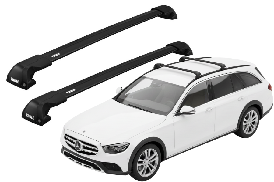 Barras THULE EDGE Flush para autos MERCEDES BENZ E-Class (S213) All-Terrain desde 2016 - 2023 negro