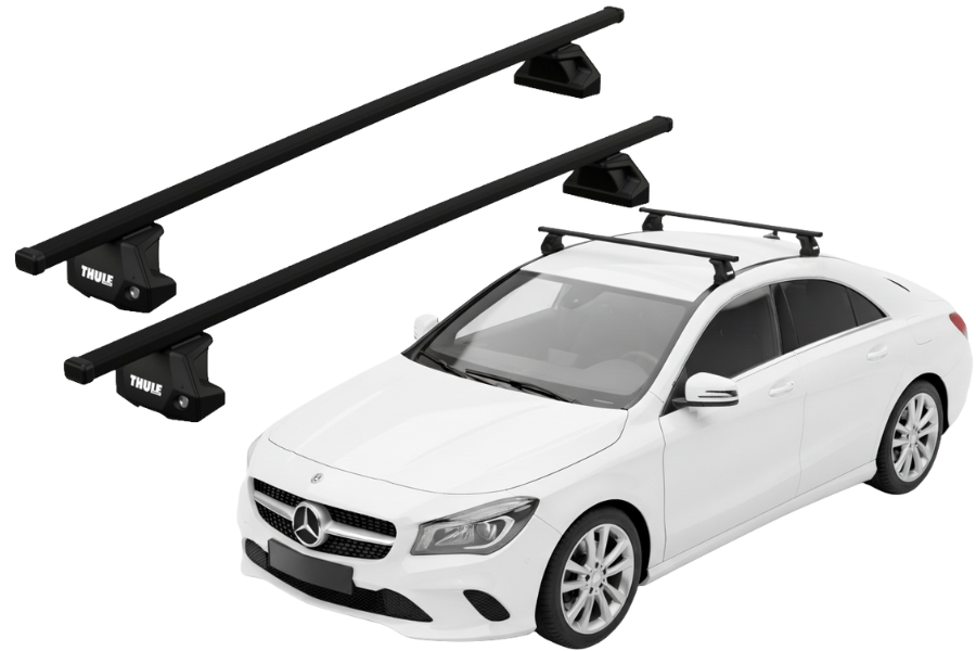 Barras THULE EVO SquareBar para autos Mercedes Benz CLA (C117) 2013 a 2018