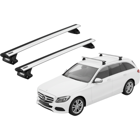 Barras THULE EVO WingBar para autos MERCEDES BENZ C-Class (S205) 2015 a 2021