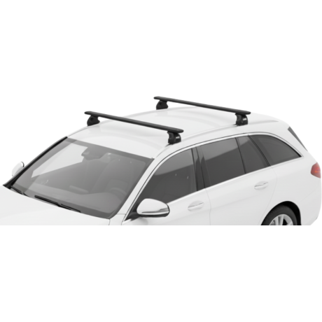 Barras THULE EVO WingBar para autos MERCEDES BENZ C-Class (S205) 2015 a 2021 negro