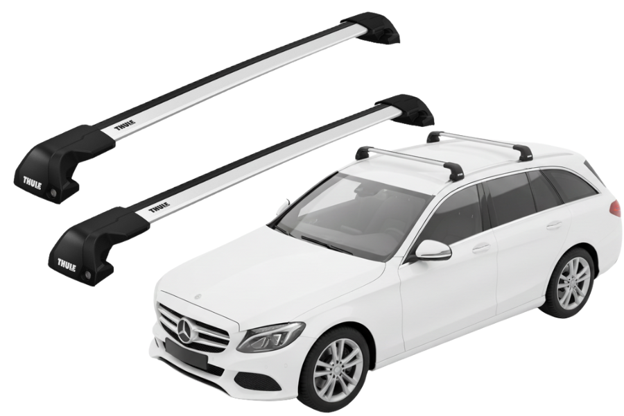 Barras THULE EDGE Flush para autos MERCEDES BENZ C-Class (S205) 2015 a 2021