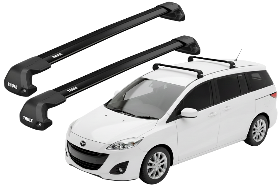 Barras Thule MAZDA 5 04-19 PF / EDGE Flush BLACK