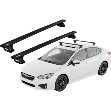 Barras THULE EVO WingBar para autos SUBARU Impreza desde 2017-2023 negro