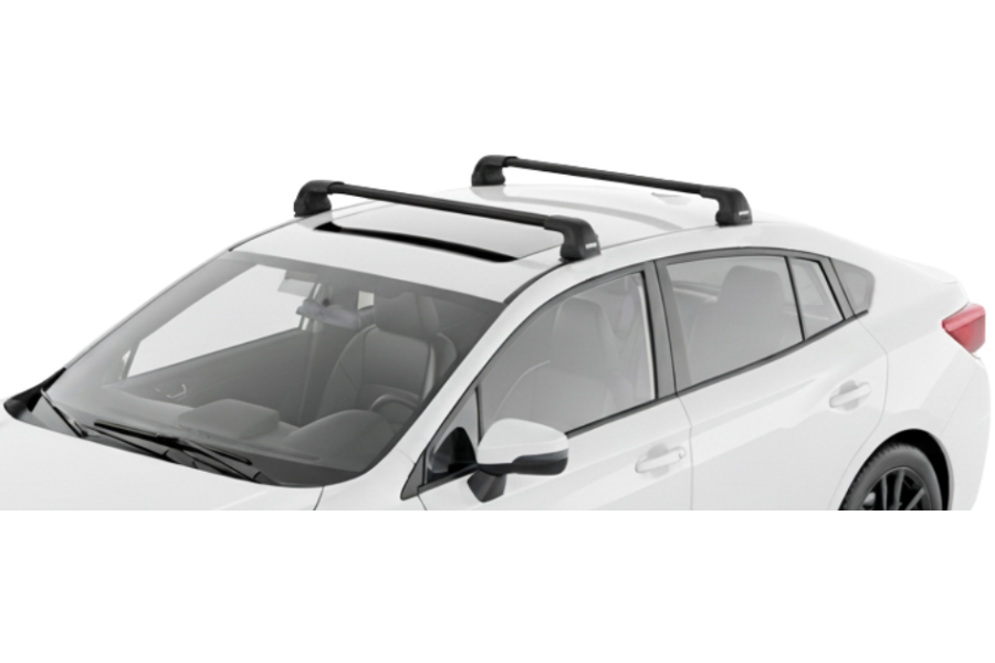 Barras THULE EDGE Flush para autos SUBARU Impreza desde 2017-2023 negro