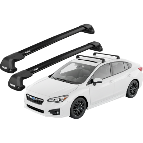 Barras THULE EDGE Flush para autos SUBARU Impreza desde 2017-2023 negro