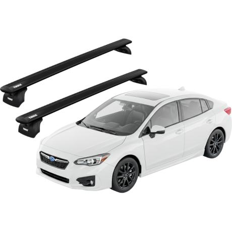 Barras THULE WingBar para autos SUBARU Impreza desde 2017-2023 negro