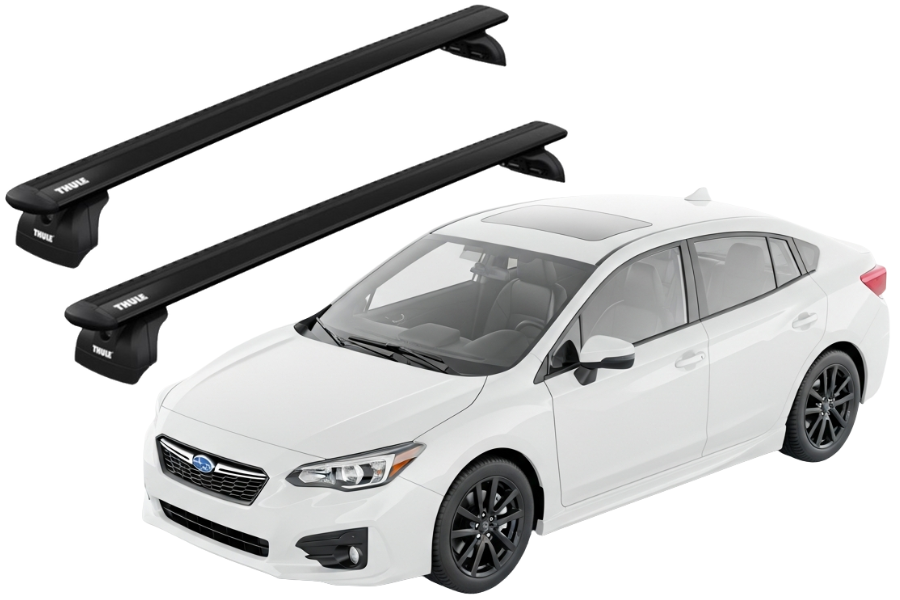 Barras THULE WingBar para autos SUBARU Impreza desde 2017-2023 negro