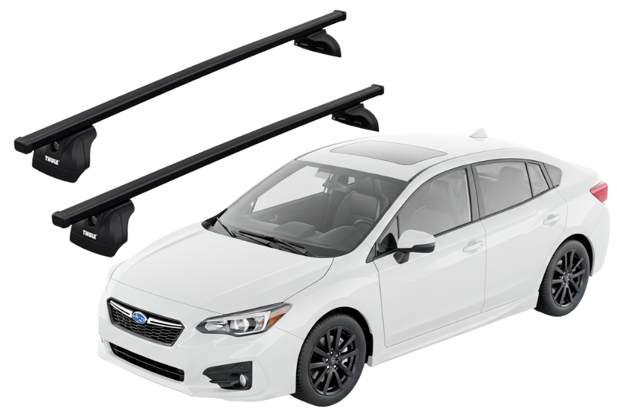 Barras THULE SquareBar para autos SUBARU Impreza desde 2017-2023