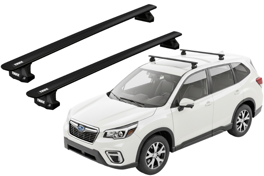 Barras THULE EVO WingBar para autos SUBARU Forester desde 2019-2024 negro