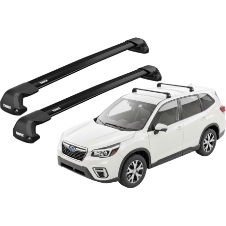 Barras THULE EDGE Flush para autos SUBARU Forester desde 2019-2024 negro