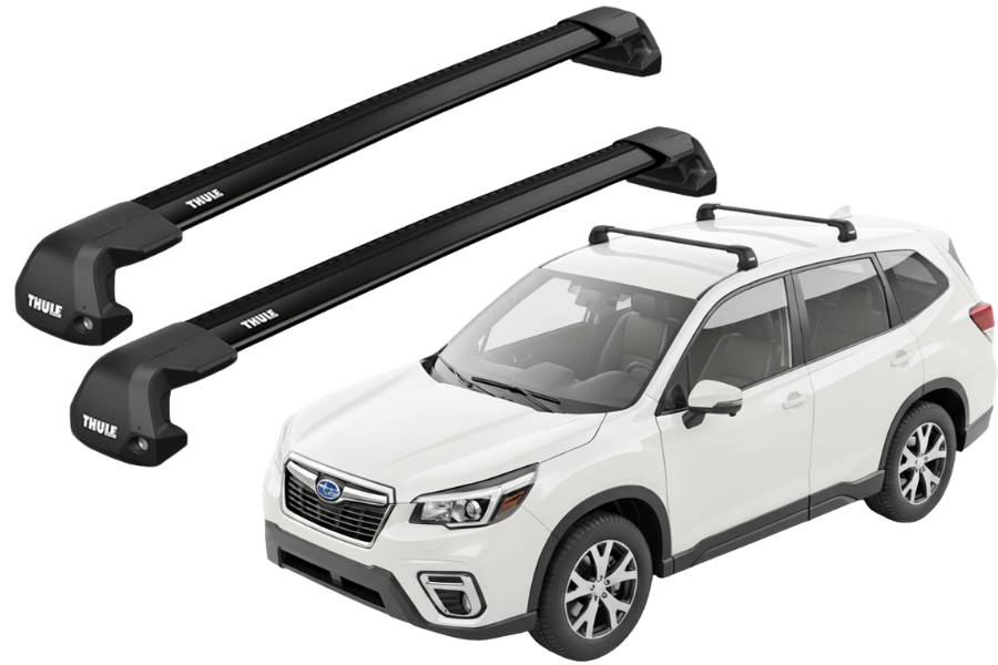 Barras THULE EDGE Flush para autos SUBARU Forester desde 2019-2024 negro