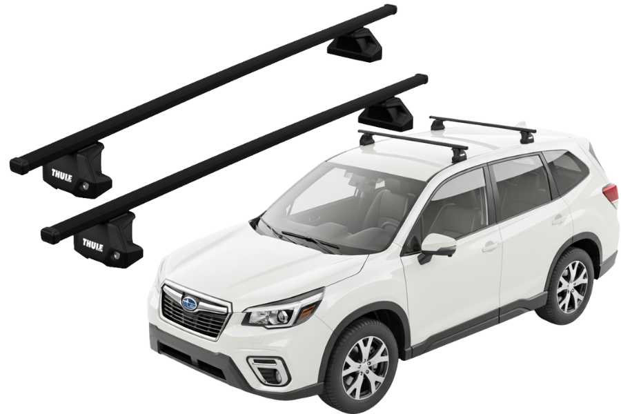 Barras THULE EVO SquareBar para autos SUBARU Forester desde 2019-2024