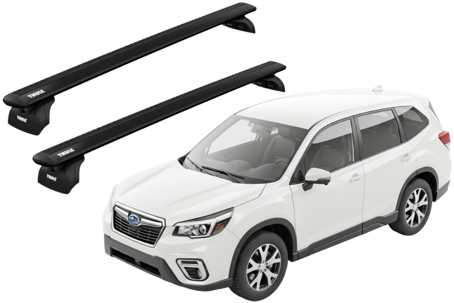 Barras THULE WingBar para autos SUBARU Forester desde 2019-2024 negro