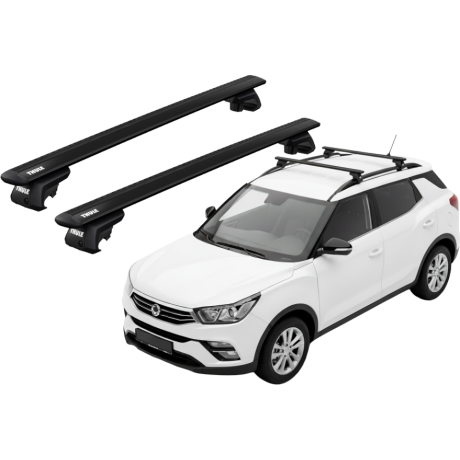 Barras THULE EVO WingBar para autos SSANGYONG XLV desde 2016 negro