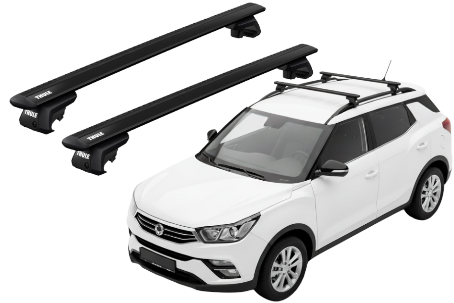 Barras THULE EVO WingBar para autos SSANGYONG XLV desde 2016 negro