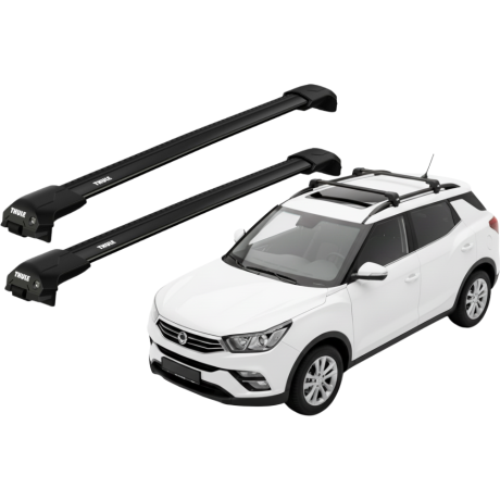 Barras THULE EDGE Flush para autos SSANGYONG XLV desde 2016 negro