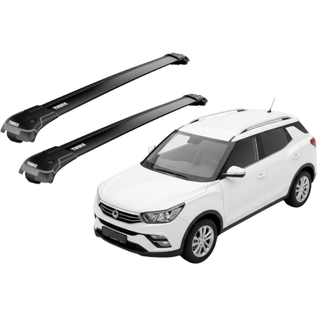 Barras THULE EDGE para autos SSANGYONG XLV desde 2016 negro