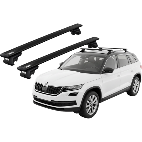 Barras THULE EVO WingBar para autos SKODA Kodiaq desde 2017 negro