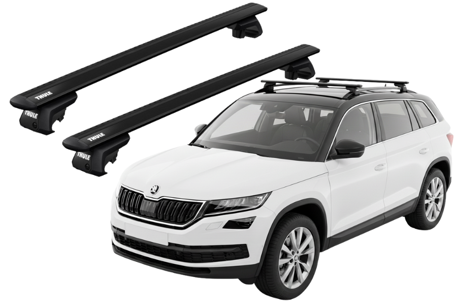 Barras THULE EVO WingBar para autos SKODA Kodiaq desde 2017 negro