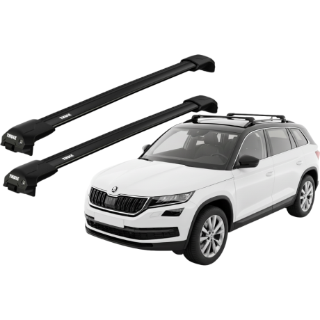 Barras THULE EDGE Flush para autos SKODA Kodiaq desde 2017 negro