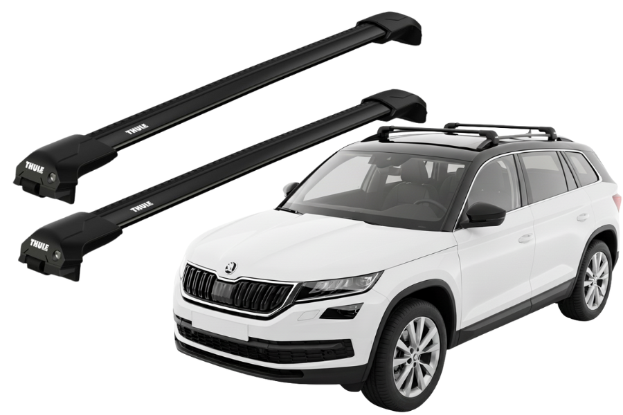 Barras THULE EDGE Flush para autos SKODA Kodiaq desde 2017 negro