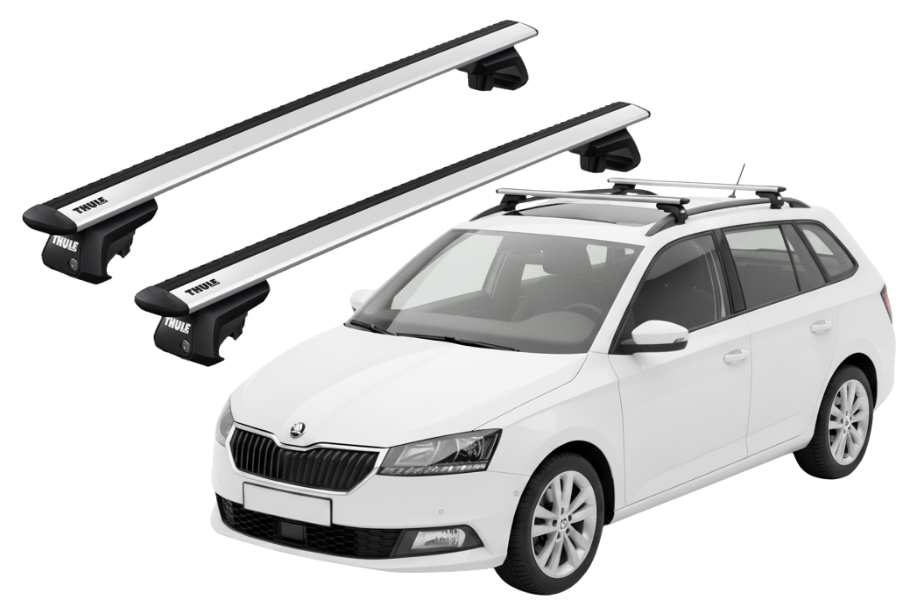 Barras THULE EVO WingBar para autos SKODA Fabia desde 2015-2021