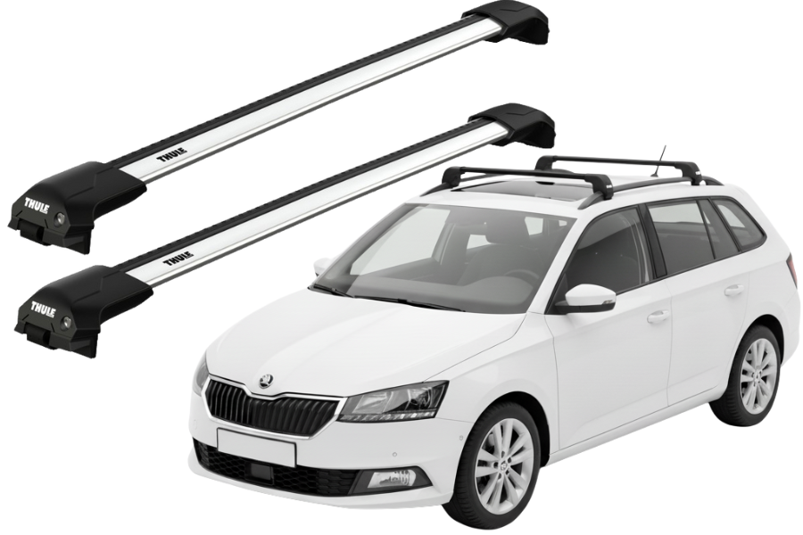 Barras THULE EDGE Flush para autos SKODA Fabia desde 2015-2021